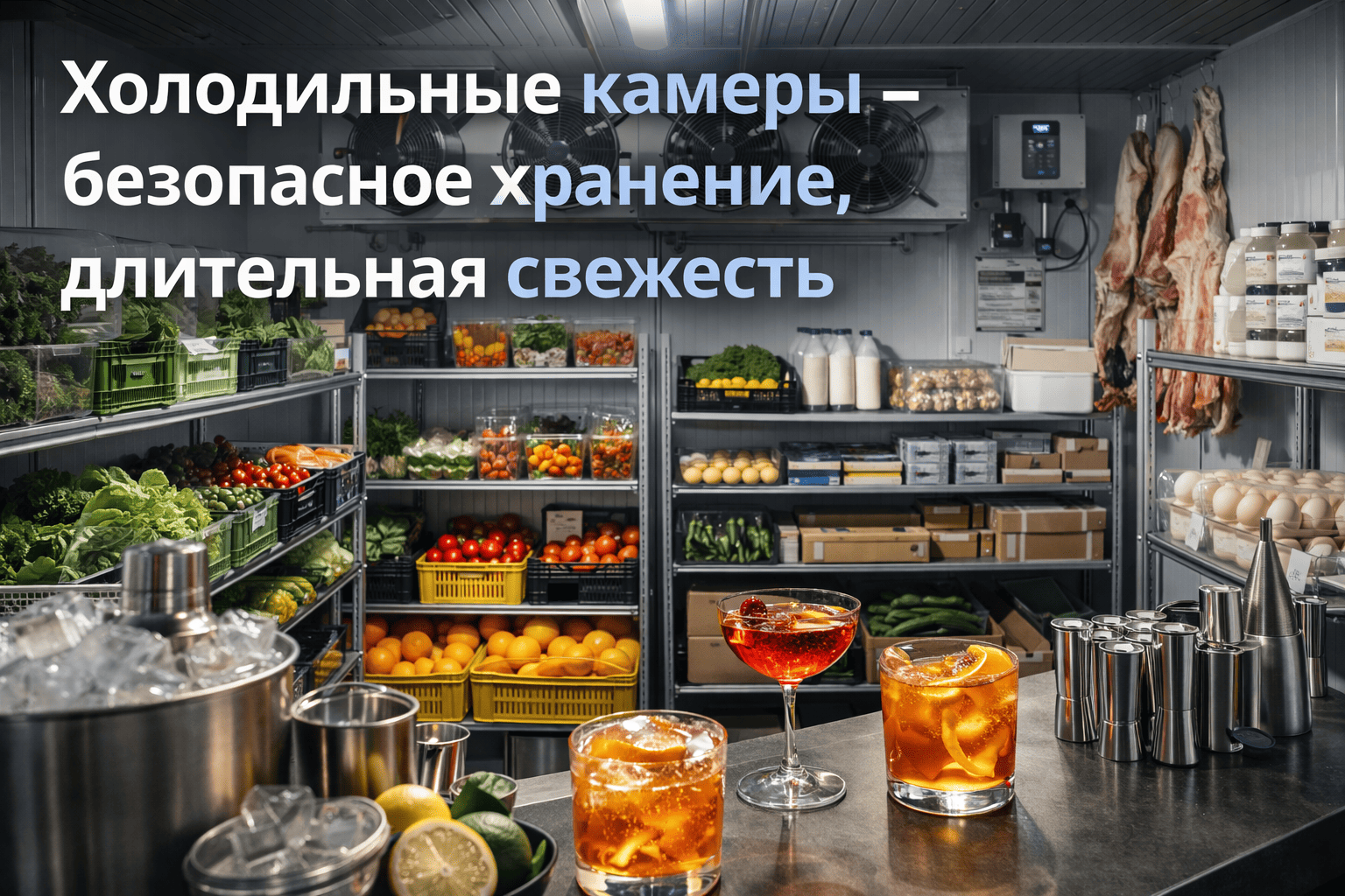 Холодильные камеры – безопасное хранение, длительная свежесть.